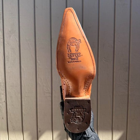 #57 Cognac Ostrich Color Western Boot main image 4